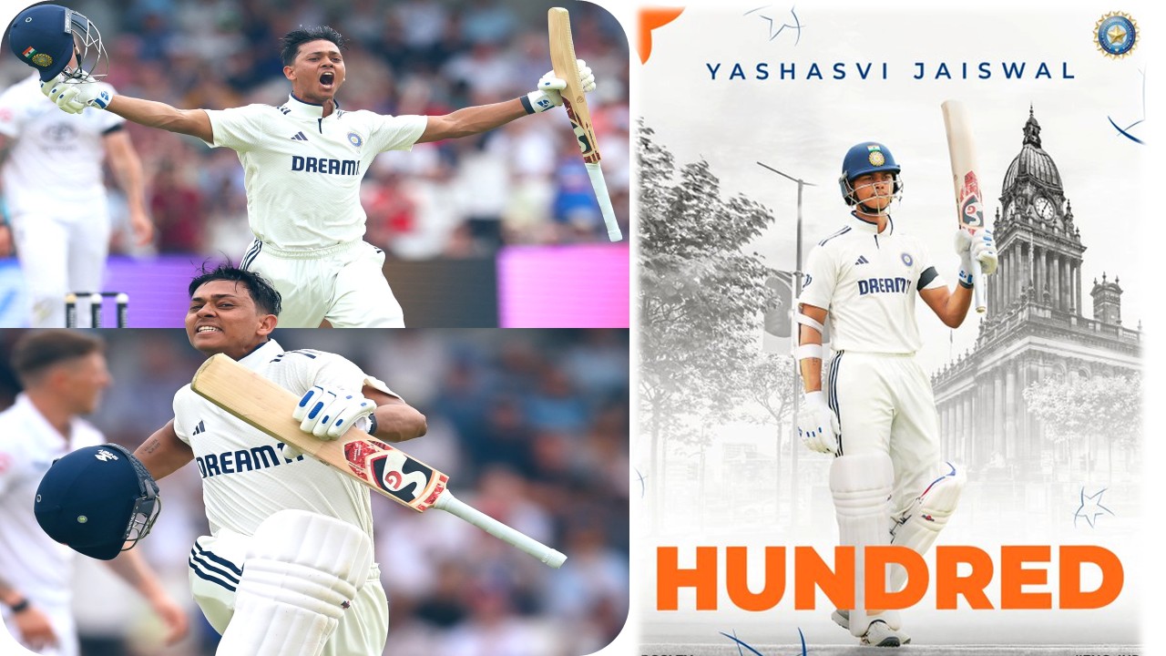 இங்கிலாந்து மண்ணில் யஷஸ்வி ஜெய்ஸ்வாலின் வரலாற்றுச் சதம்!