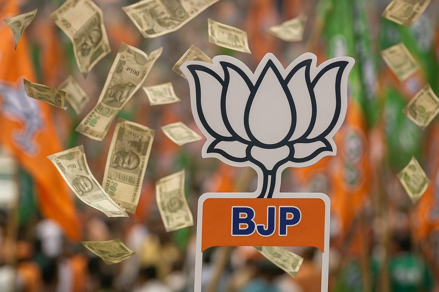 மக்களவைத் தேர்தல் களத்தில் பண மழை: ரூ. 3,352 கோடி செலவு – பா.ஜ.க.வே டாப்!