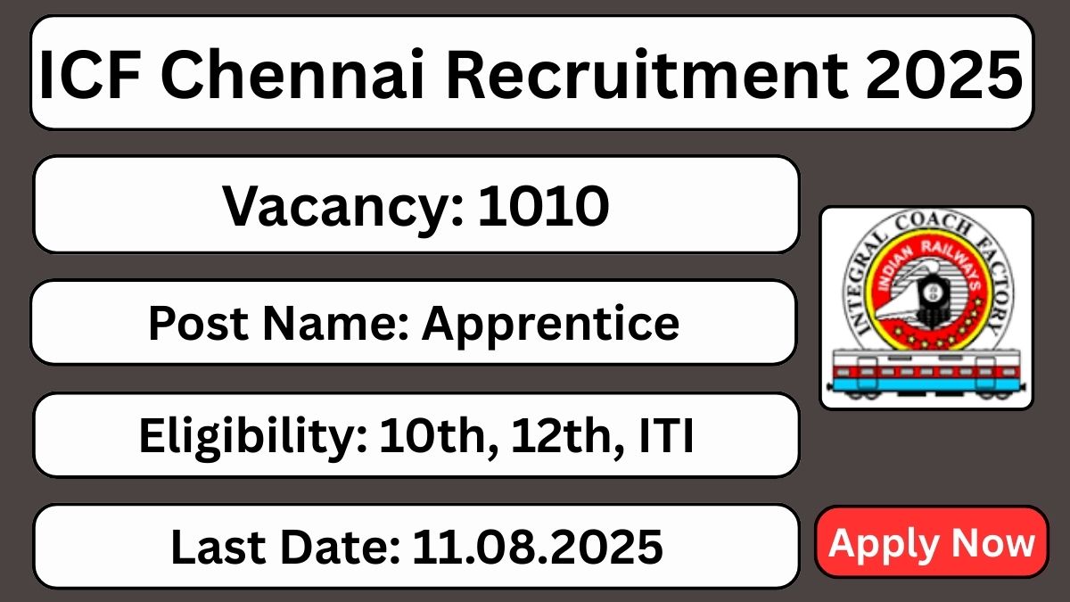 சென்னை ICF-ல்  பயிற்சியும், வேலைவாய்ப்பும்!