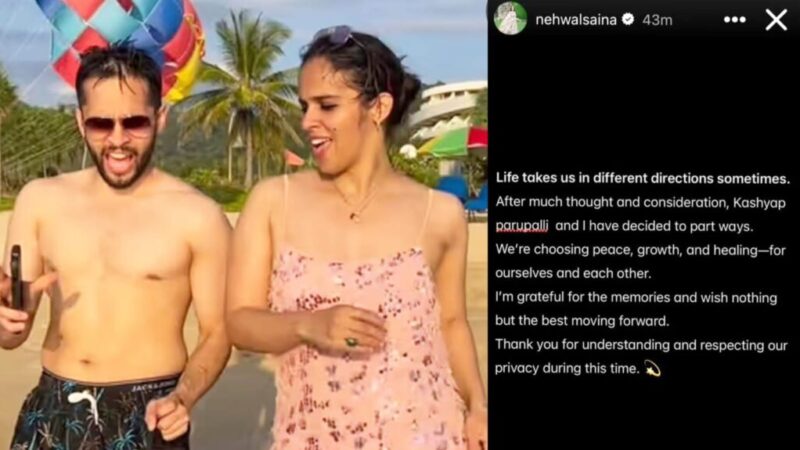 சாய்னா நேவால் தன் கணவருக்கு ‘பெப்பபே’ சொல்லி விட்டார்!