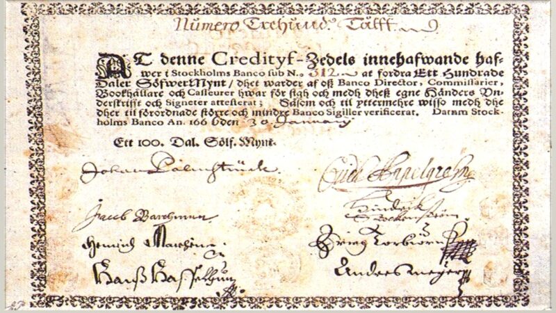 உலகின் முதல் நவீன காகிதப் பணம் வெளியான நாள்- ஸ்டாக்ஹோம்ஸ் பேங்கோவின் சாதனை!