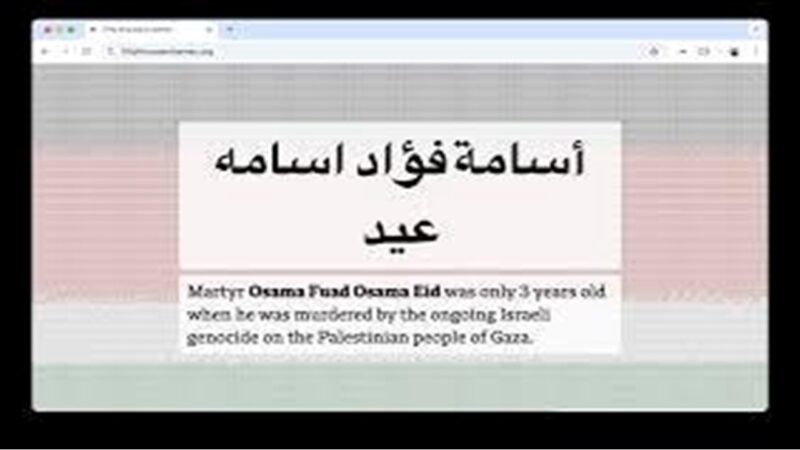 பாலஸ்தீனப் பலிபீடத்தின் வலியைப் பேசும் ‘ஐம்பதாயிரம் பெயர்கள்’ இணையதளம்!