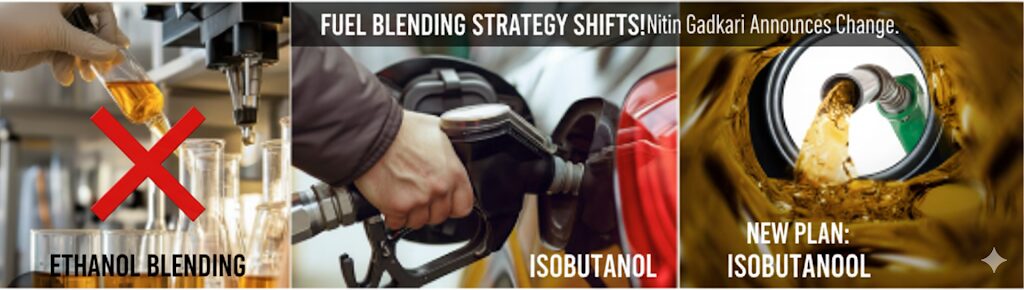 டீசலுடன் எத்தனால் கலக்கும் திட்டம் தோல்வி- இனி ஐசோபியூடனாலை பயன்படுத்த முடிவு -மத்திய சாலைப் போக்குவரத்து அமைச்சர் நிதின் கட்கரி