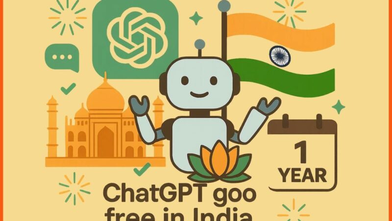 🚀 செயற்கை நுண்ணறிவுப் போர்: இந்தியாவில் ChatGPT Go ஓராண்டுக்கு இலவசம்!