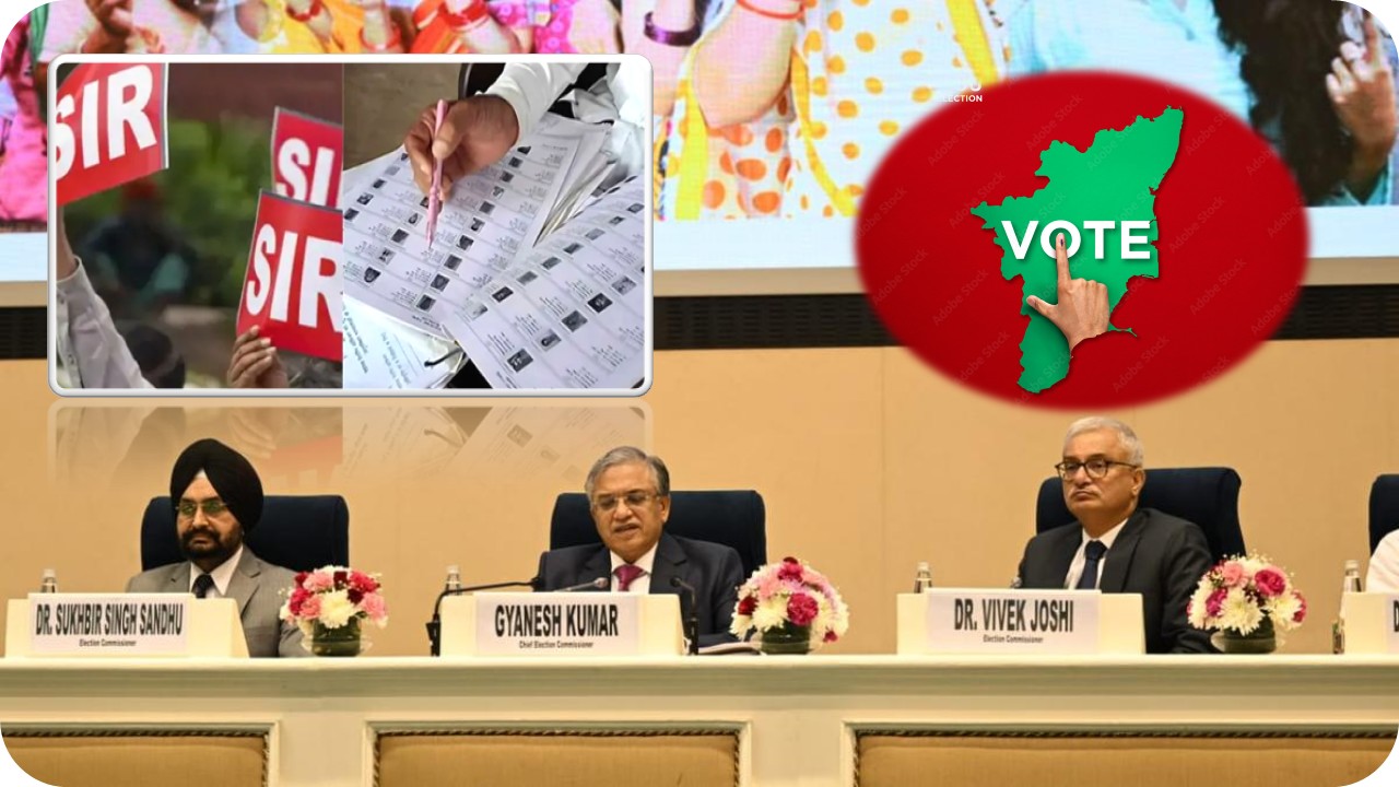 🗳️ தமிழகம் உட்பட 12 மாநிலங்களில் வாக்காளர் பட்டியல் சிறப்புத் திருத்தம் (SIR): தேர்தல் ஆணையம் அறிவிப்பு!
