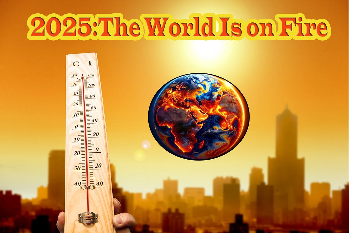 🔥புவி வெப்பமயமாதல்: 2023-2025 வரலாறு காணாத வெப்பம் – இது எதிர்கால அச்சுறுத்தல் அல்ல, நிகழ்கால உண்மை!