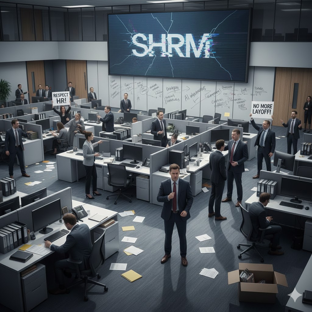 🚨உலகின் மிகப்பெரிய மனிதவள அமைப்பில் குழப்பமும் பதற்றமும்: SHRM-இன் உள் முரண்பாடுகள்!