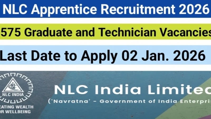 நெய்வேலி NLC-யில் 575 அப்ரண்டீஸ் பணியிட வாய்ப்பு!