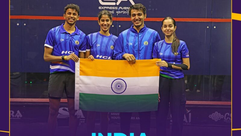 🏆வரலாற்றுச் சாதனை! ஸ்குவாஷ் உலகக் கோப்பையை முத்தமிட்ட இந்தியா! 🇮🇳