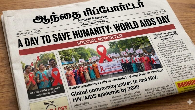 மானுடம் காக்க ஒரு நாள்: உலக எய்ட்ஸ் தினமின்று!