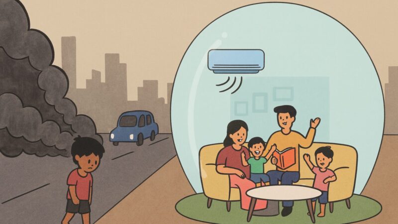 🌁டெல்லி மாசு: பணக்காரர்களின் தனி உலகம் – ஏழைகள் மட்டுமே சுவாசிக்கும் அபாயம்!