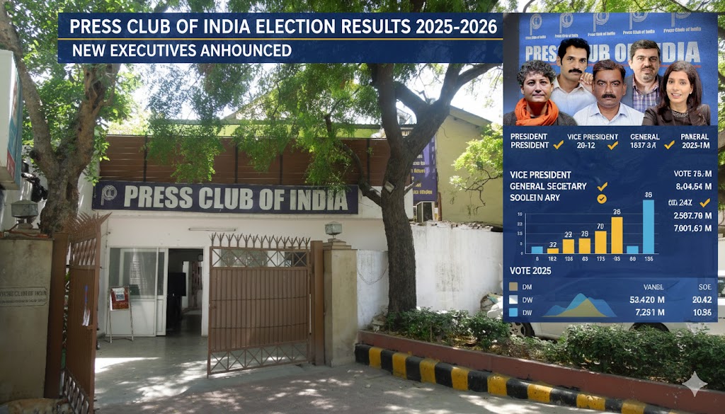 📰 பிரஸ் கிளப் ஆஃப் இந்தியா (PCI) தேர்தல் முடிவுகள் 2025-2026: புதிய நிர்வாகிகள் விவரம்!