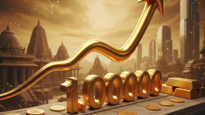 🚀தங்கம் வெறித்தனம்: ஒரு சவரன் ₹1,00,000! – மஞ்சள் அசுரனின் எழுச்சிப் பயணம்!