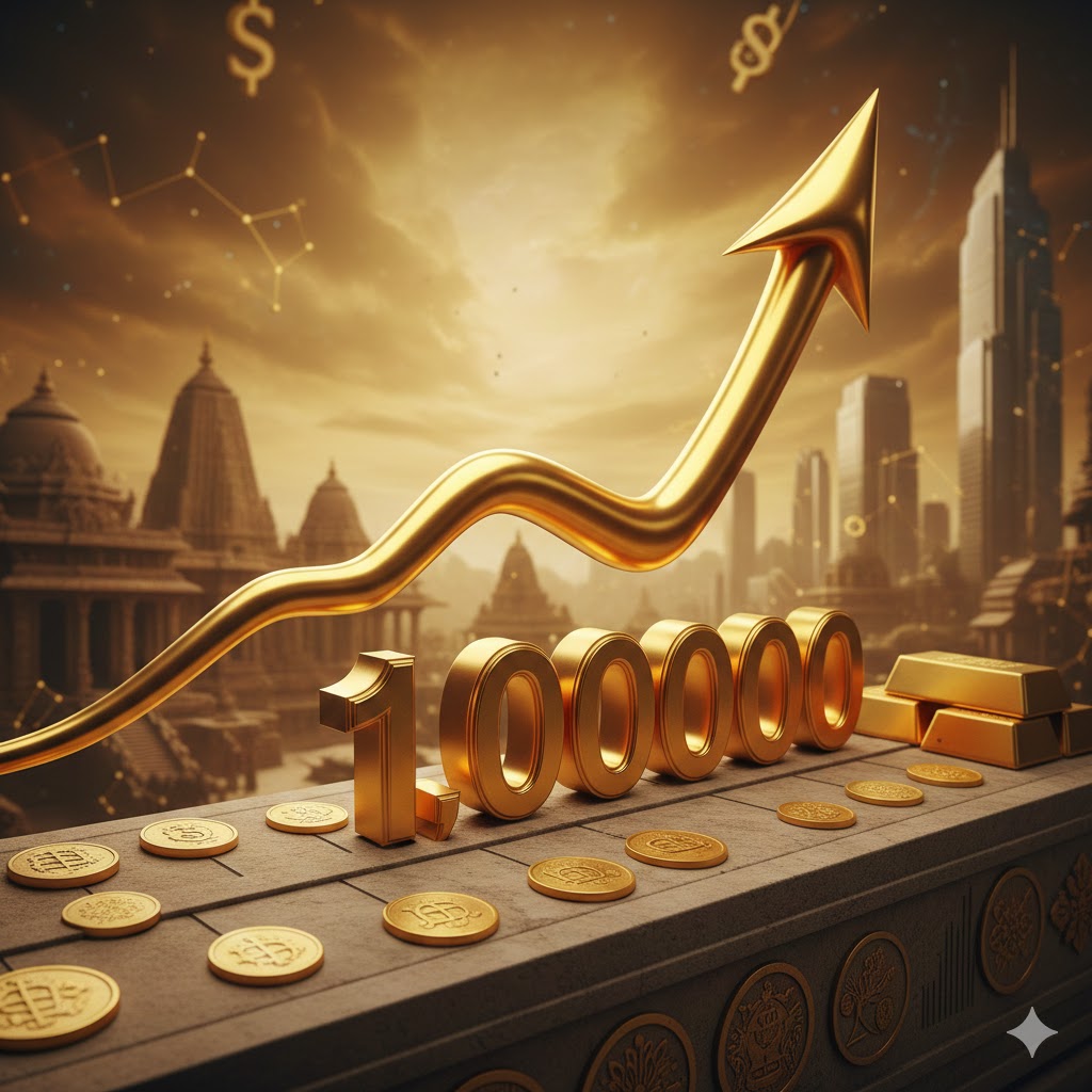 🚀தங்கம் வெறித்தனம்: ஒரு சவரன் ₹1,00,000! – மஞ்சள் அசுரனின் எழுச்சிப் பயணம்!