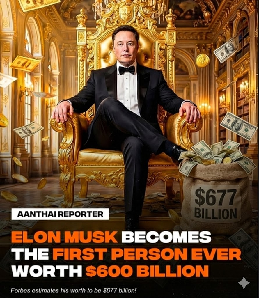 பணக்காரர்களுக்கெல்லாம் பணக்காரர்: $600 பில்லியனைக் கடந்த முதல் மனிதர் எலான் மஸ்க்!