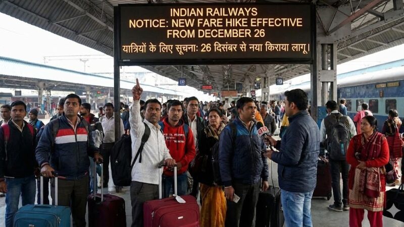 ரயில் பயணிகளுக்கு ‘ஷாக்: டிசம்பர் 26 முதல் அமலாகும் புதிய கட்டண உயர்வு!