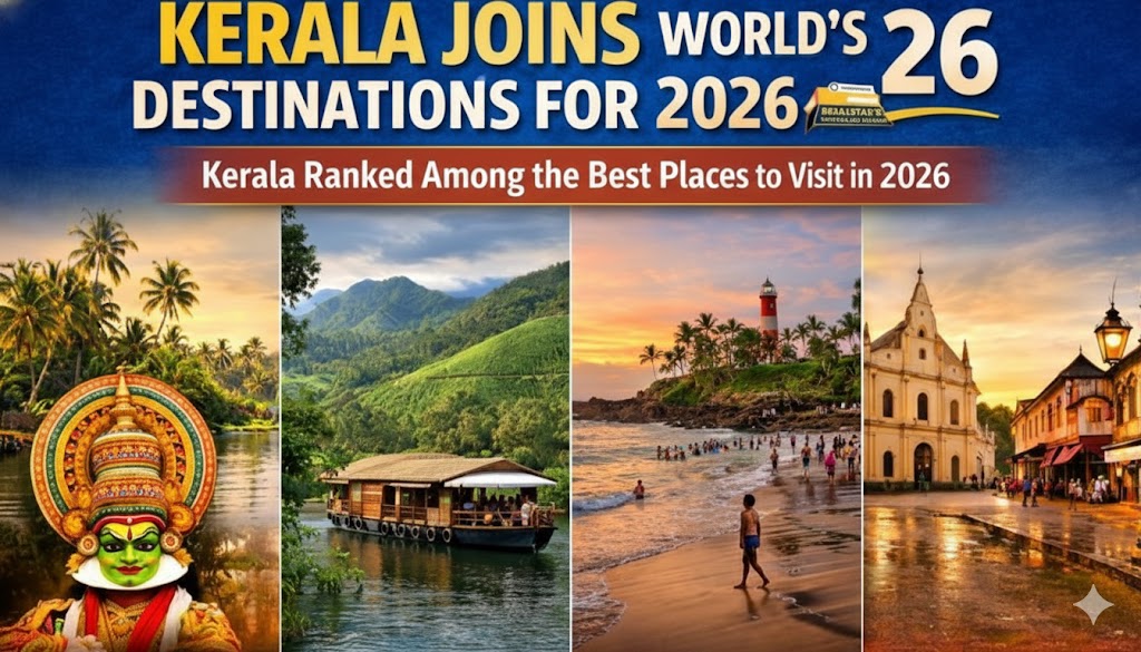 கேரளா: 2026-ன் டாப்-உலக 26 சுற்றுலா இடங்களில் 16-வது இடம்!