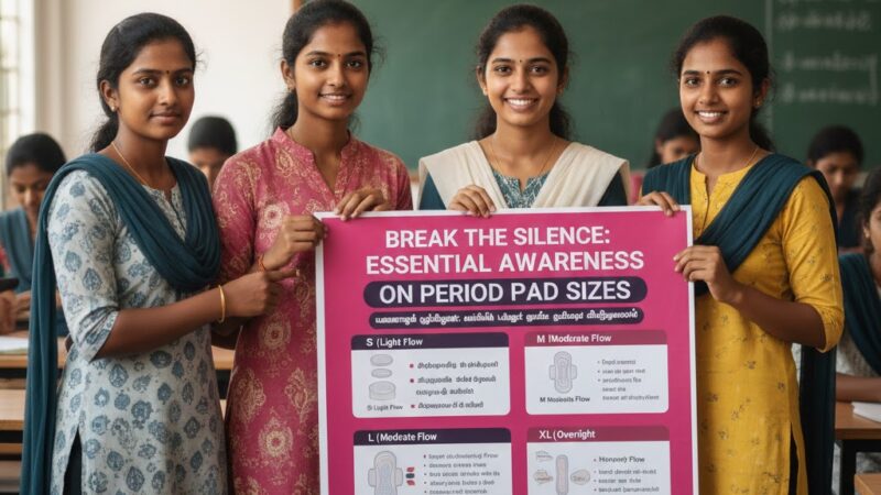 மறைக்கப்பட்ட மௌனம் உடையட்டும்:மாதவிடாய் பேட்கள் குறித்த விழிப்புணர்வு!