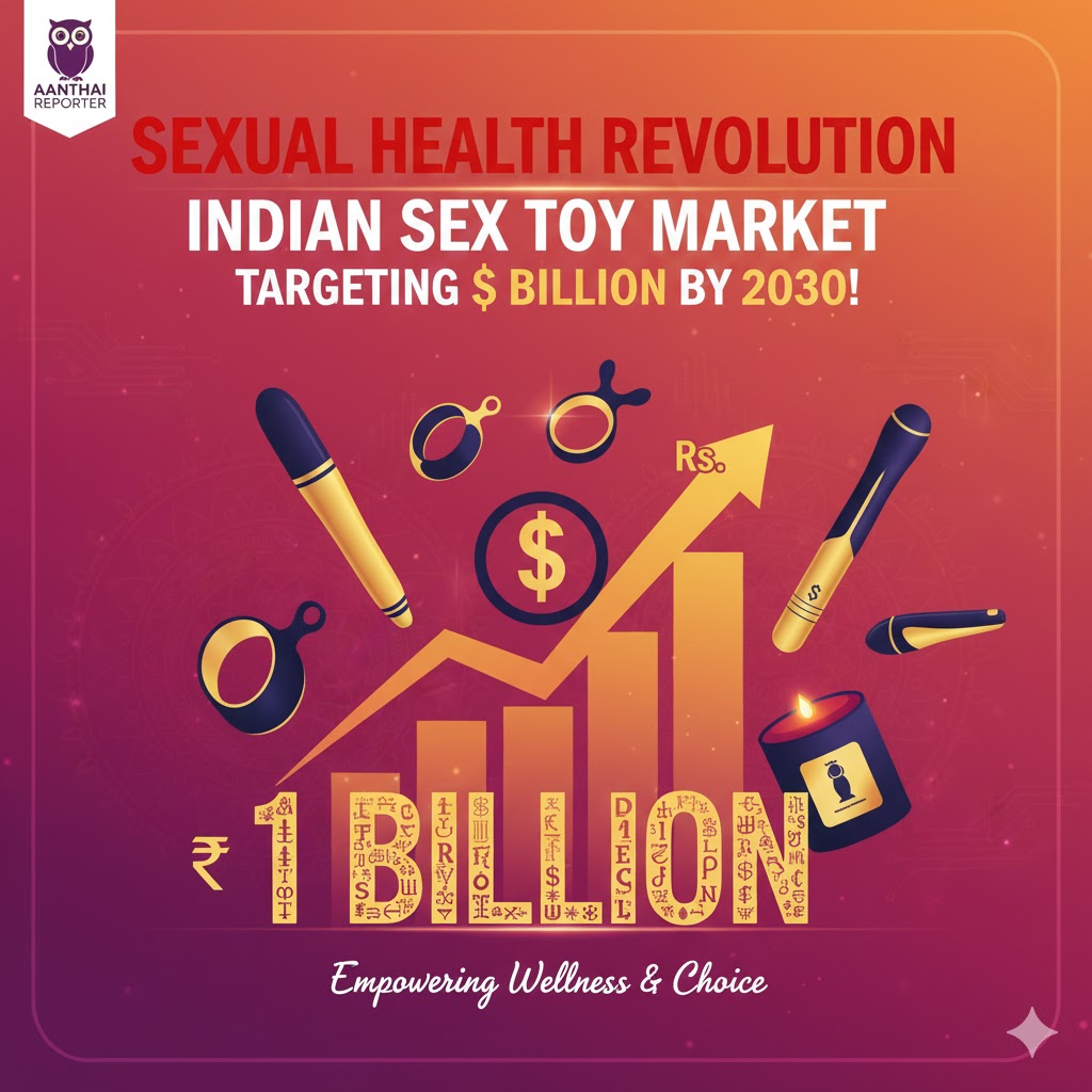 💥பாலியல் ஆரோக்கியப் புரட்சி: இந்திய செக்ஸ் டாய் சந்தை – 2030-க்குள் 1 பில்லியன் டாலர் இலக்கு!