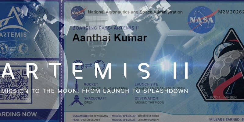 நாசா அனுப்பும் ஆர்ட்டெமிஸ் II-ல் உங்களுக்கென போர்டிங் பாஸ் ரெடி!