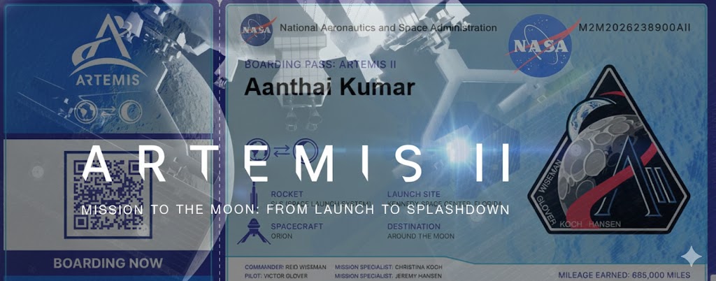நாசா அனுப்பும் ஆர்ட்டெமிஸ் II-ல் உங்களுக்கென போர்டிங் பாஸ் ரெடி!
