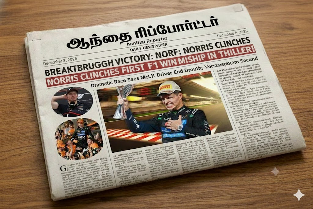 ஃபார்முலா 1 கிராண்ட் பிரிக்ஸ்: லண்டோ நோரிஸ் – கண்ணீருடன் பிறந்த உலக சாம்பியன்!
