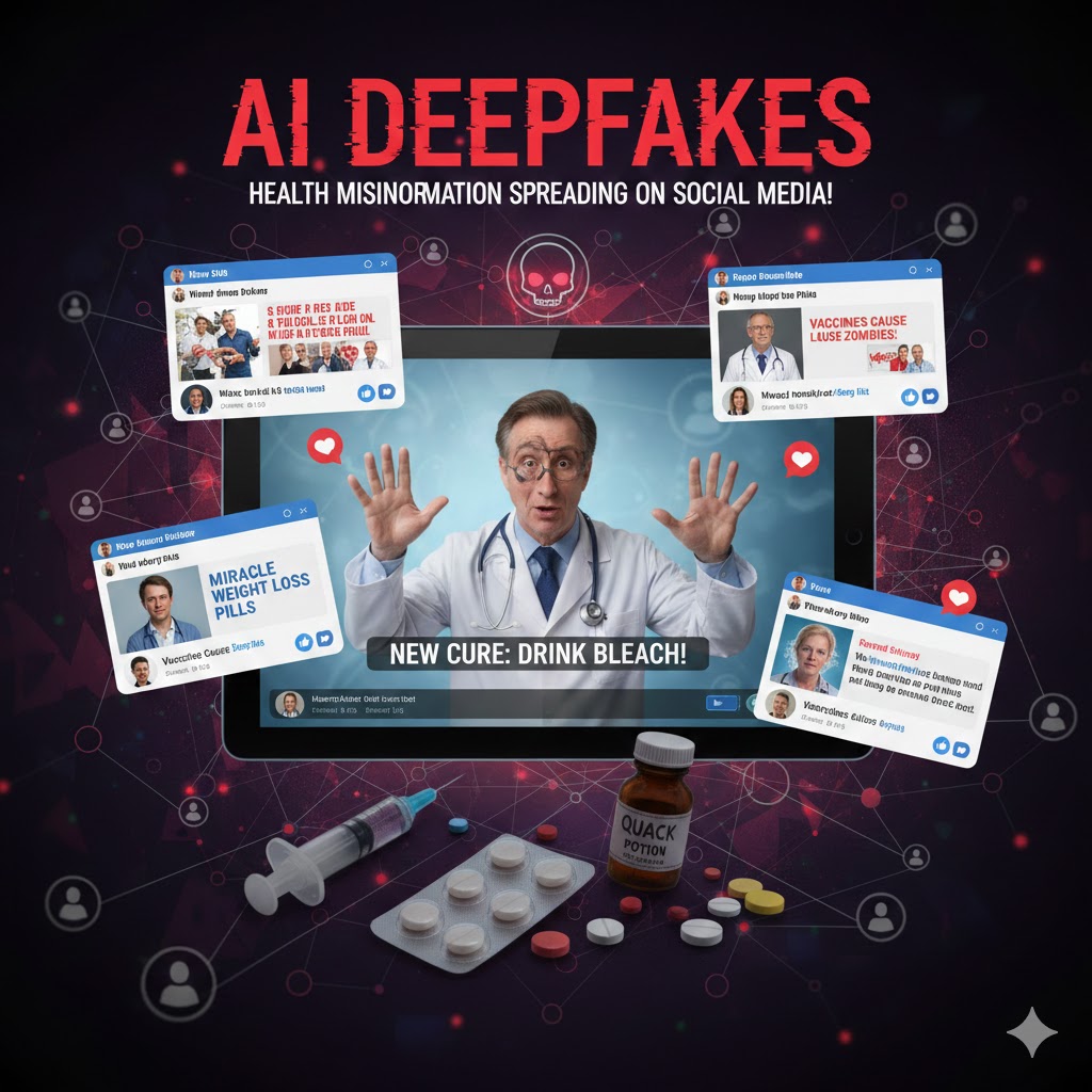 🚨AI டீப்ஃபேக்குகள்: சமூக ஊடகங்களில் பரவும் போலி மருத்துவத் தகவல்கள்!