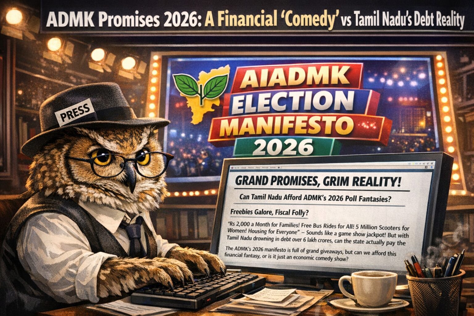 அதிமுக வாக்குறுதிகள் 2026: நிதியியல் ‘காமெடி’யும்… தமிழகத்தின் ‘கணக்கு’ வழக்கும்!