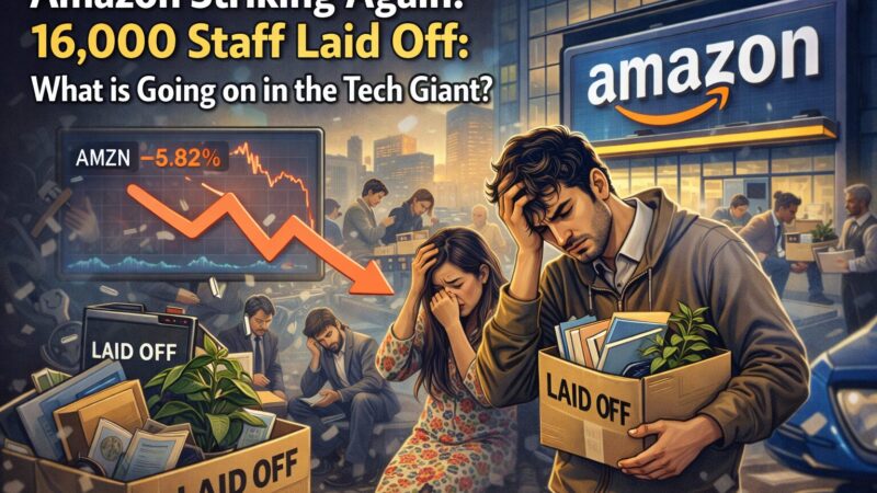 அமேசானில் மீண்டும் ‘லே-ஆஃப்’ இடி: 16,000 ஊழியர்கள் பணிநீக்கம்!