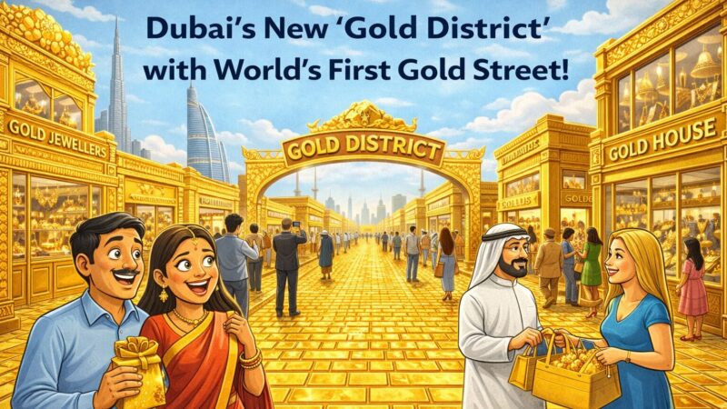 உலகின் தங்கத் தலைநகராகும் துபாய்: தேராவில் உருவானது பிரம்மாண்ட ‘கோல்டு டிஸ்ட்ரிக்ட்’!