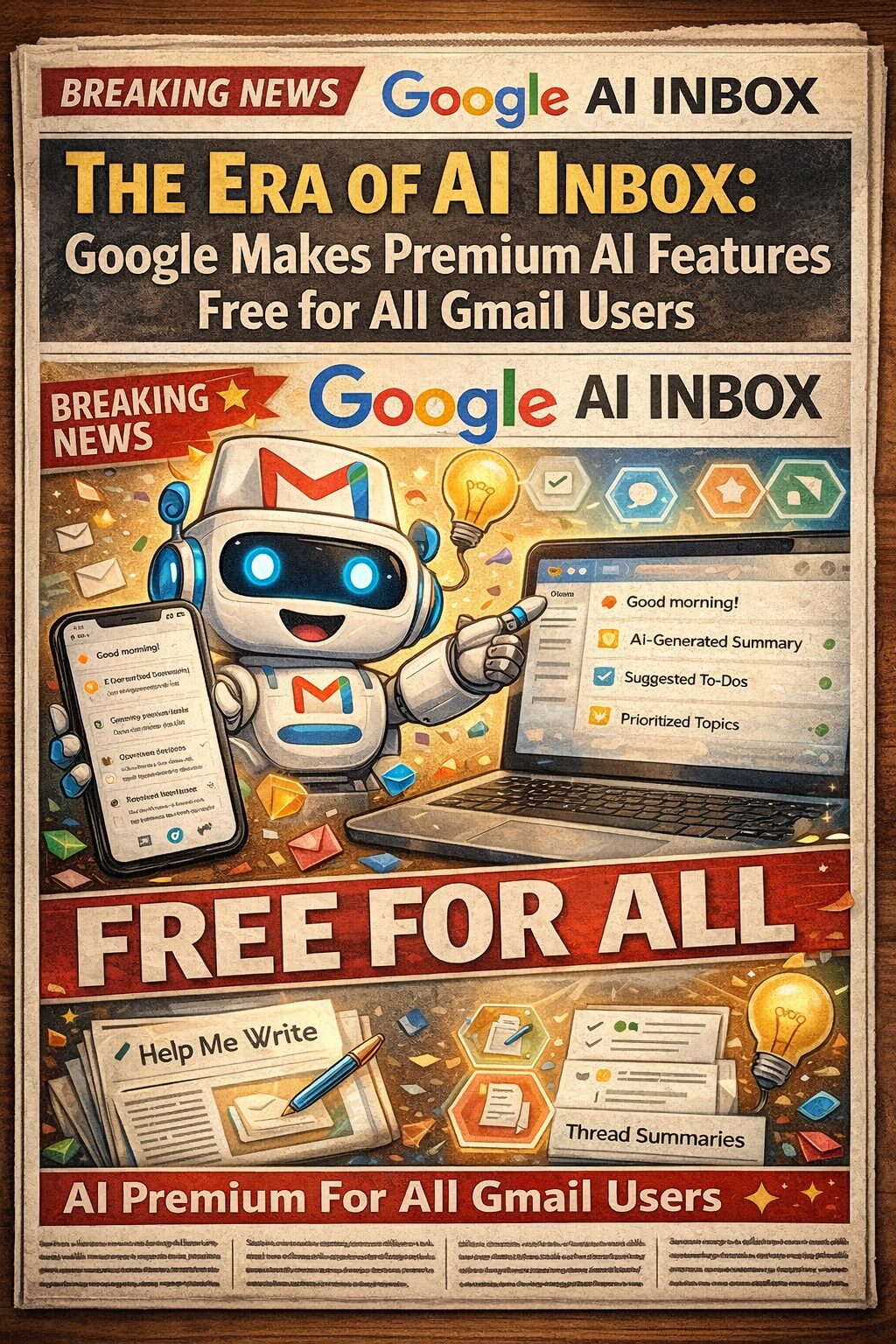 ஜிமெயிலில் இனி ‘AI’ ராஜ்யம்: 300 கோடி பயனர்களுக்கு கூகுள் தரும் அதிரடி கிப்ட்!