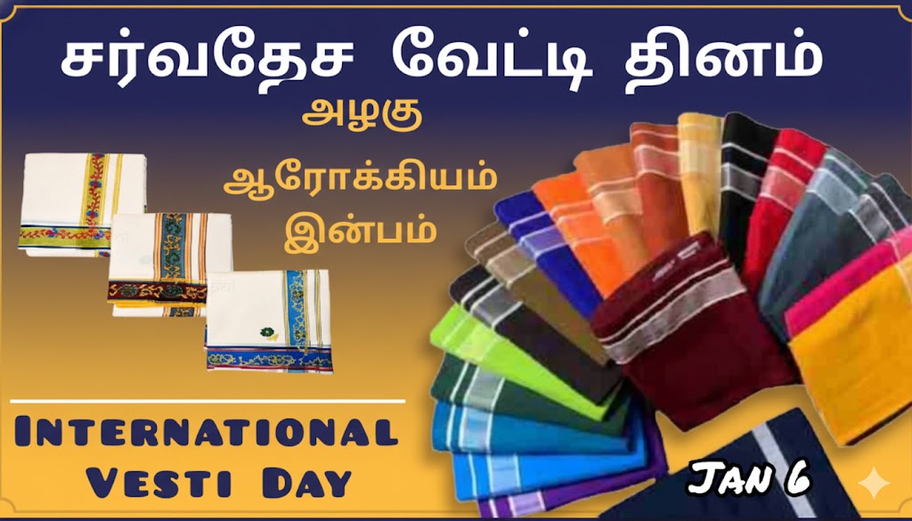 தமிழரின் கம்பீரம்: சர்வதேச வேட்டி தினம் – ஒரு சிறப்புக் பார்வை!