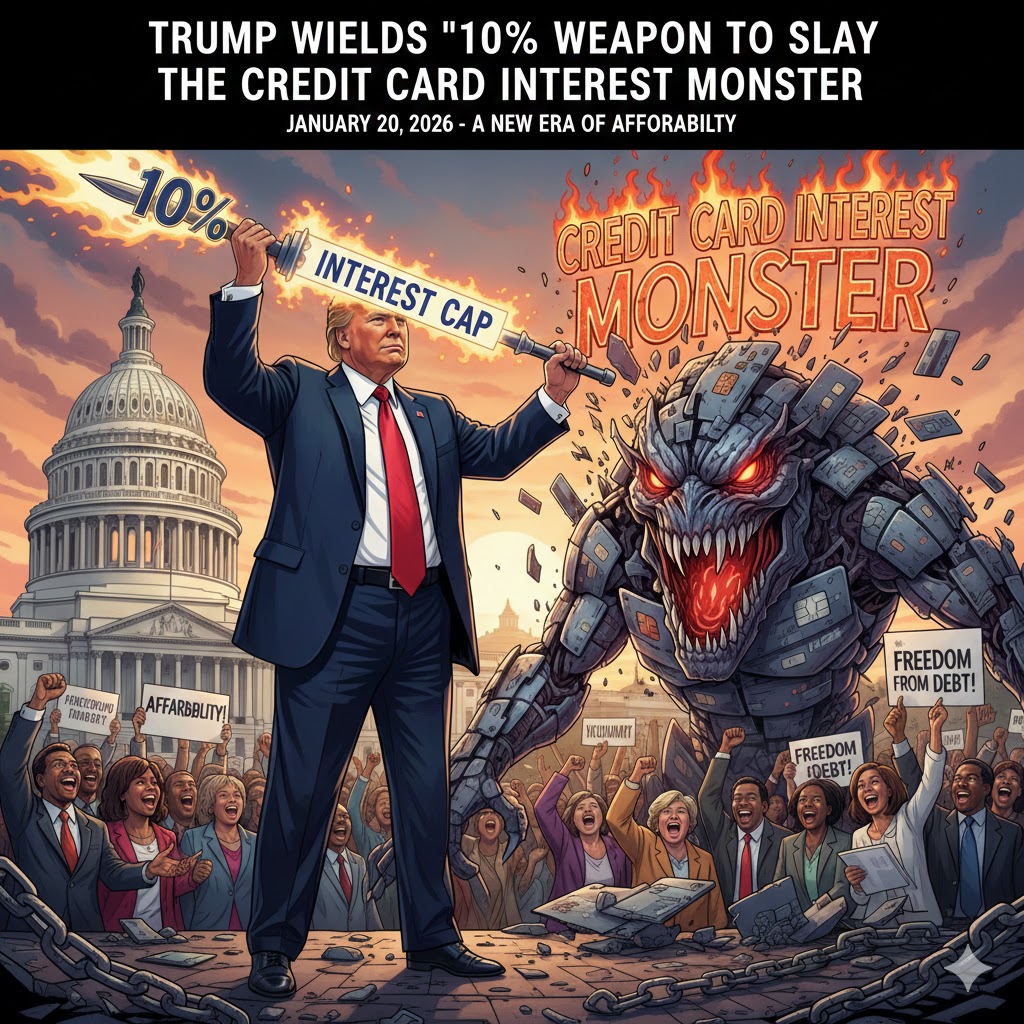 வட்டி அரக்கனை வீழ்த்த டிரம்ப் கையில் எடுத்த ‘10%’ ஆயுதம்!