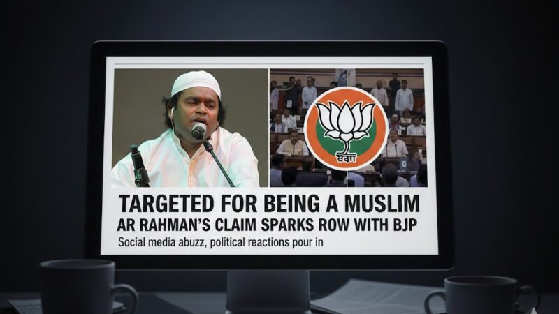 முஸ்லிம் என்பதால் ஓரங்கட்டப்படுகிறேன் -ரஹ்மானின் புகாரும்.. பாஜக-வின் பதிலடியும்!