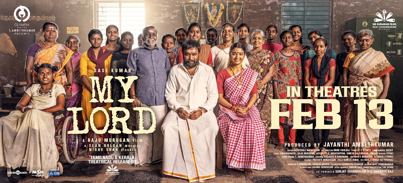 சசிகுமார் & ராஜு முருகன் கூட்டணியில் உருவான ‘மை லார்ட்’: பிப் 13-ல் ரிலீஸ்!