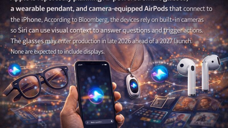 ஆப்பிளின் அடுத்த அதிரடி:திரையில்லா ஏஐ சாதனங்கள்!