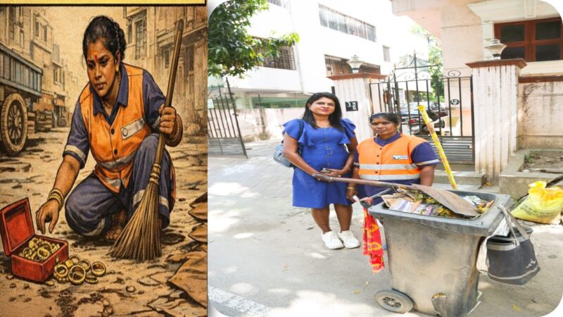 தூய்மைப் பணியாளர் பத்மாவுக்கு கடல் கடந்து தேடி வந்த ‘தங்க’ கௌரவம்!