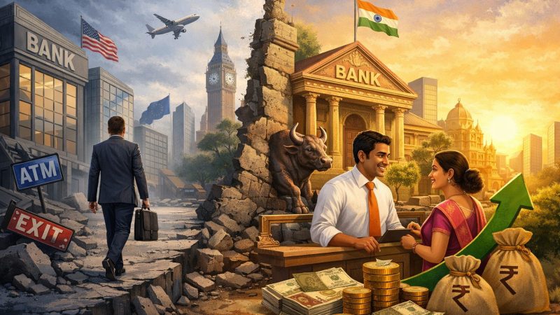 மேற்கத்திய வங்கிகளின் வெளியேற்றம்: இந்திய வங்கித் துறையில் புதிய சகாப்தம்!