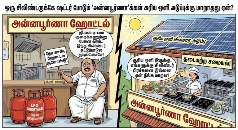 ‘அன்னபூர்ணா’க்கள் சூரிய ஒளி அடுப்புக்கு மாறாதது ஏன்?