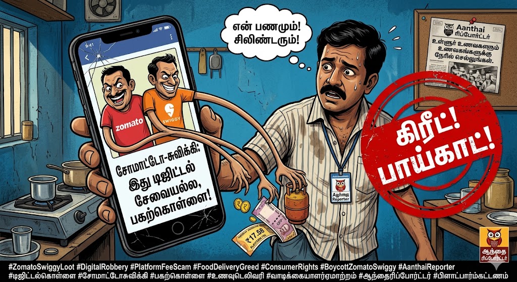 Zomato-Swiggy — இது டிஜிட்டல் சேவையல்ல, பகற்கொள்ளை!