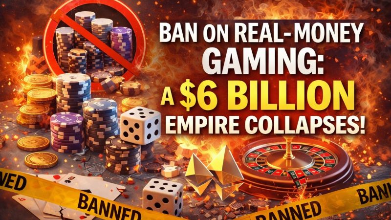 பணப்பந்தய விளையாட்டுகளுக்குத் தடை: முடங்கியது 6 பில்லியன் டாலர் சாம்ராஜ்யம்!