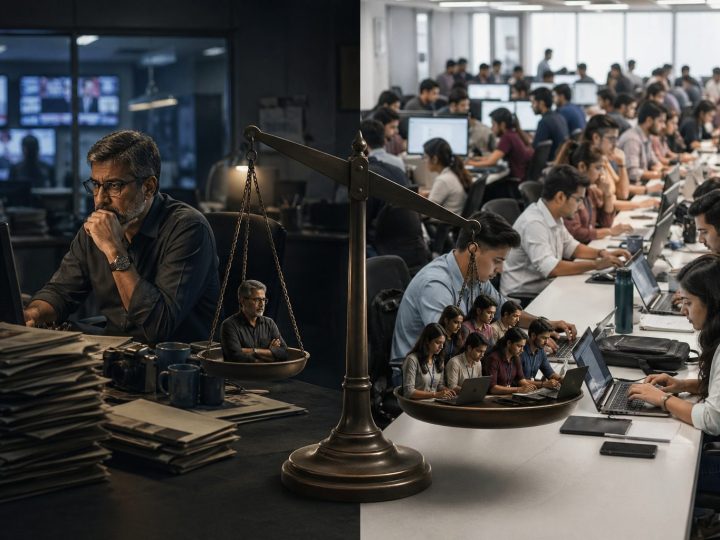 செய்தி அறைகளின் ‘நடுப்பக்கம்’ காலி:நசுக்கப்படும் சீனியர் ரிப்போர்ட்டர்கள்!