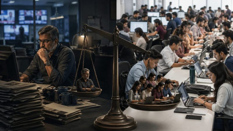 செய்தி அறைகளின் ‘நடுப்பக்கம்’ காலி:நசுக்கப்படும் சீனியர் ரிப்போர்ட்டர்கள்!