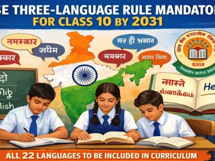 சிபிஎஸ்இ புதிய பாடத்திட்டம்: மும்மொழி & தொழிற்கல்வி கட்டாயம்!