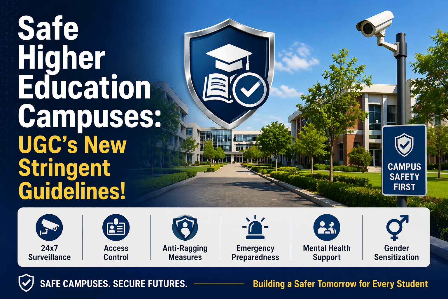 பாதுகாப்பான உயர்கல்வி வளாகம்:யுஜிசி-யின் புதிய அதிரடி வழிகாட்டுதல்கள்!