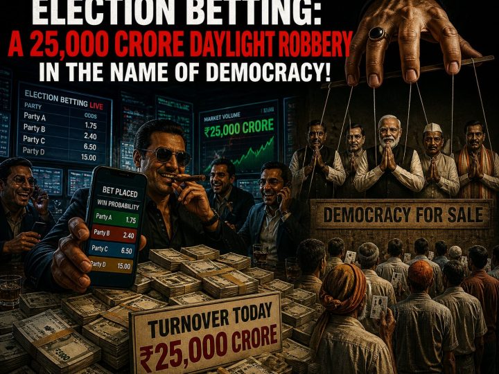 தேர்தல் சூதாட்டம்:ஜனநாயகத்தின் பெயரால் நடக்கும் ரூ. 25,000 கோடி பகற்கொள்ளை!