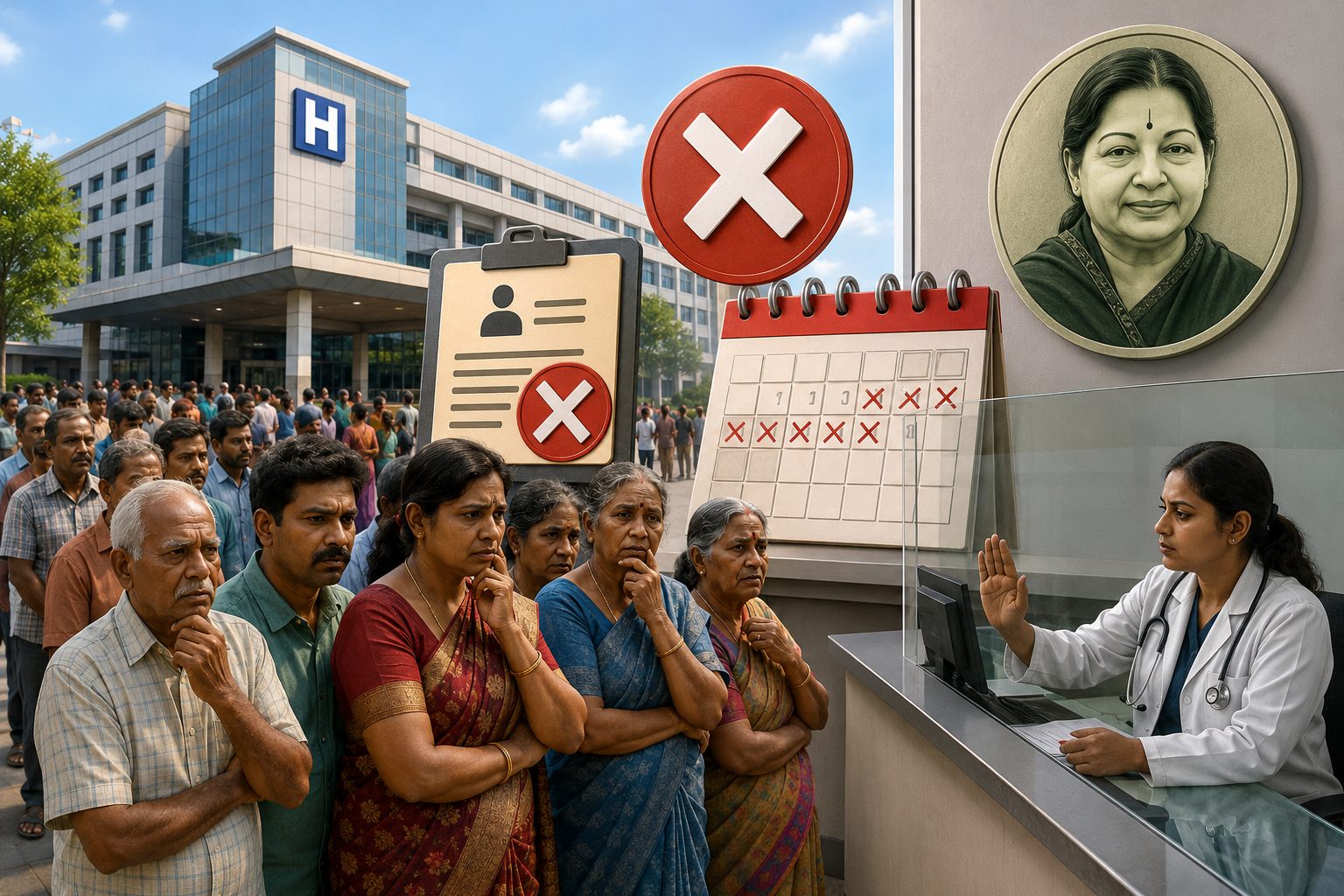 அம்மா ஹெல்த் செக்கப்:ஓமந்தூராரில் 5,000 பேர் காத்திருப்பு!