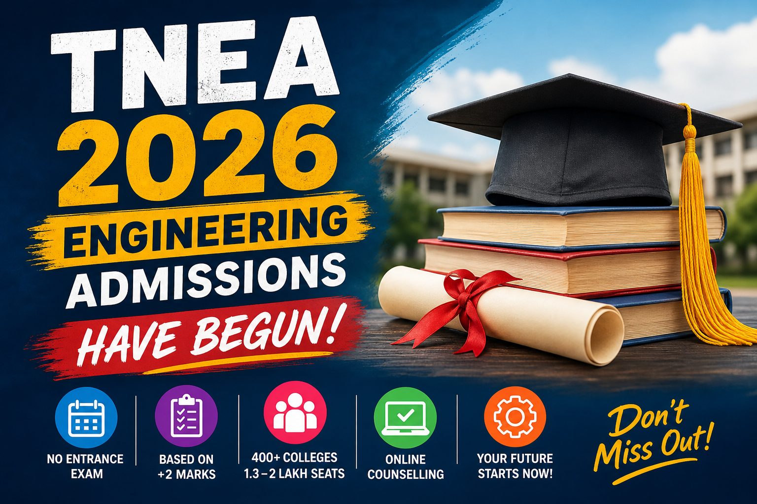 TNEA 2026:பொறியியல் மாணவர்களுக்கான சேர்க்கை தொடங்கிடுச்சு!