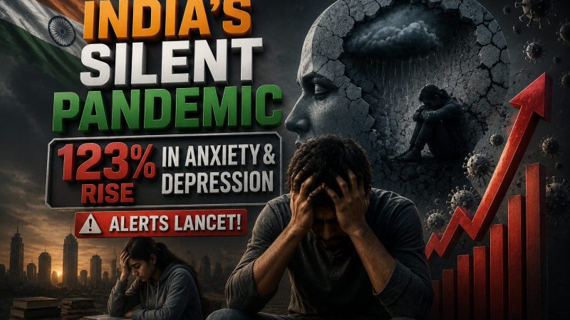 இந்தியாவில் சைலன்ட் பெருந்தொற்று! 123% உயர்ந்த மன அழுத்தம்: லான்செட் ஆய்வில் பகீர்!