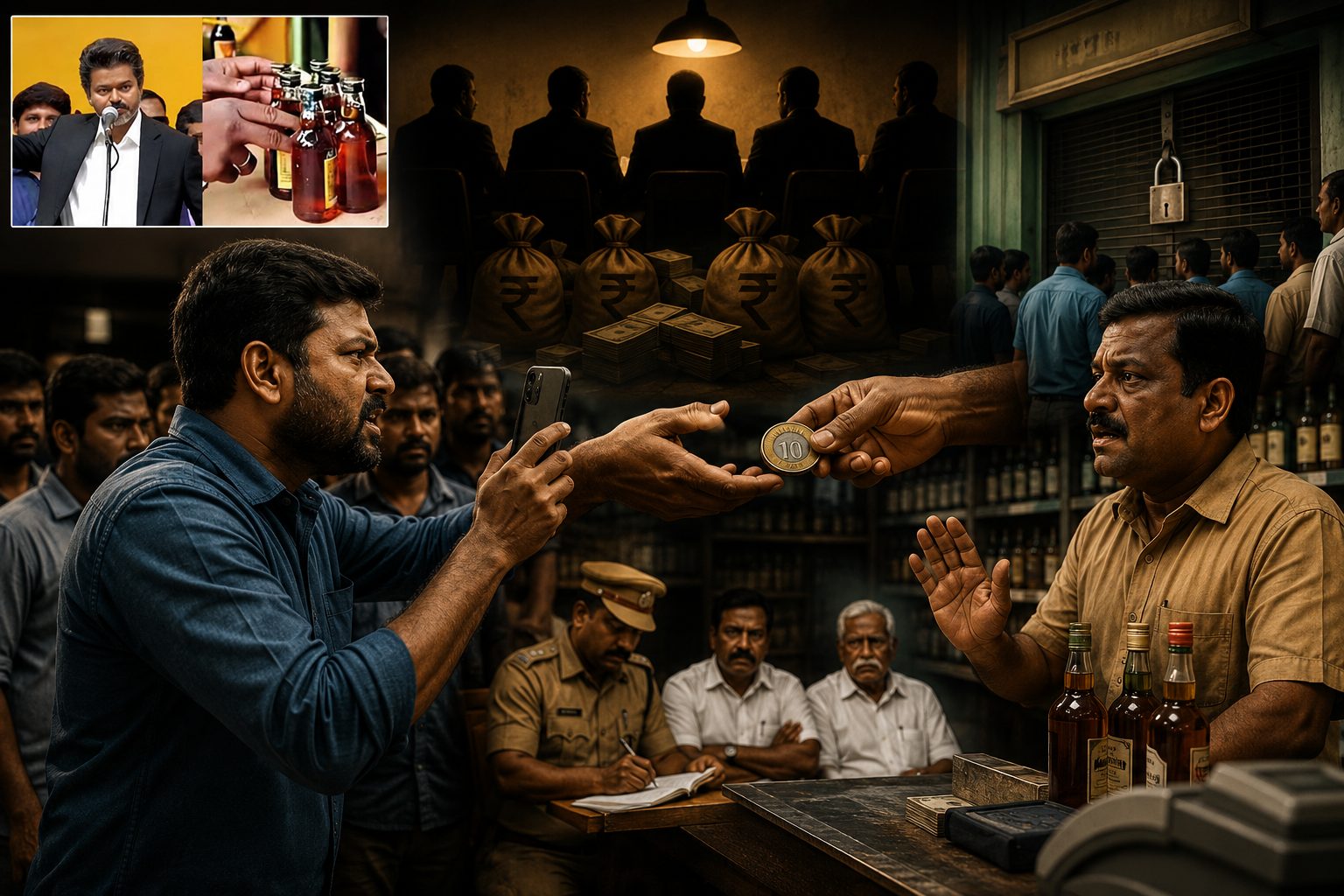 டாஸ்மாக் ‘பத்து ரூபாய்’ கொள்ளை: ருசி கண்ட பூனைகளும் ஏமாந்த குடிகளும்